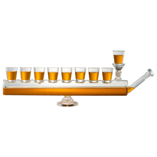 Menorah Decanter Set Decanter 8 Piece Shot Glass Set 34 Oz Wine Whiskey Glassware Hannukkah Israel D