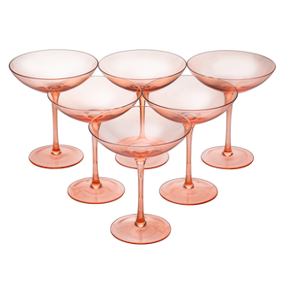 Champagne Coupes 12OZ By Colorful Champagne Glasses Prosecco Mimosa Glasses Set Cock