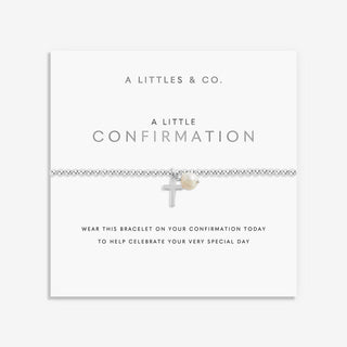 A LITTLE | CONFIRMATION | Silver | Bracelet | 6 7/8" stretch - Boutique Bella BellaBracelet