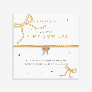 A LITTLE VIBES | IN MY BOW ERA | Gold - Tone Plated | Bracelet | 6 7/8" stretch - Boutique Bella BellaBracelet
