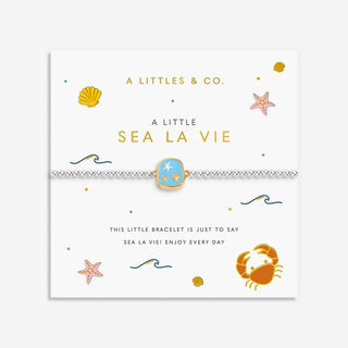 A LITTLE VIBES | SEA LA VIE | Silver Plated | Bracelet | 6 7/8" stretch - Boutique Bella BellaBracelet