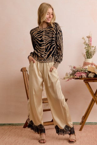 Wildly Refined Zebra Cardigan