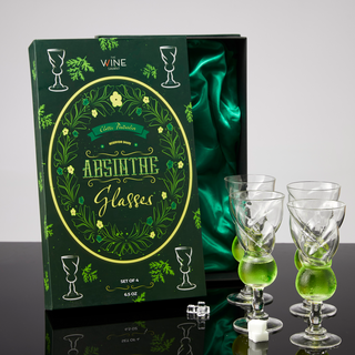 Absinthe Glasses Set Of 6 3OZ By Post Dinner Drinks Swiss Bulb Shape Tasting Glasses