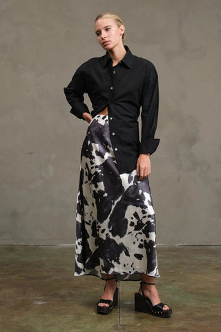 Abstract Mood Slip Skirt - Boutique Bella BellaSkirt