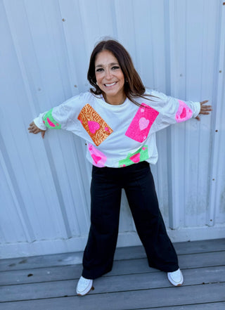 Ace of Hearts Spark Pullover - Boutique Bella BellaPullover