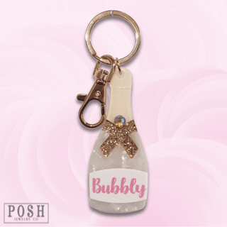 Acrylic bubbly bottle keychain - LC - Boutique Bella BellaKeychains