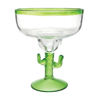 Acrylic Figurine Stem Margarita Glass - Cactus - Boutique Bella Bellamargarita glass