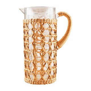 Acrylic Woven Pitcher & Glass Set - Boutique Bella Bellaglass set