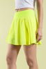 Active Pleat Tennis Skort - Highlight Yellow - Boutique Bella BellaActive Wear Skort