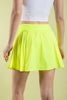 Active Pleat Tennis Skort - Highlight Yellow - Boutique Bella BellaActive Wear Skort