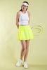 Active Pleat Tennis Skort - Highlight Yellow - Boutique Bella BellaActive Wear Skort