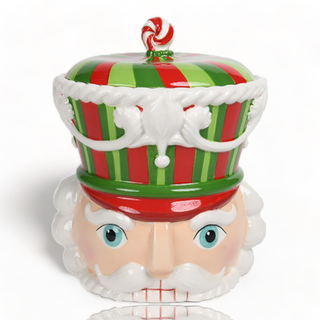Red / Green Nutcracker Cookie Jar