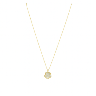 Adeline Clover Pave Pendant Necklace - Boutique Bella BellaNecklaces