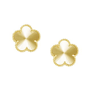 Adeline Clover Stud Earring Gold - Boutique Bella BellaEarring