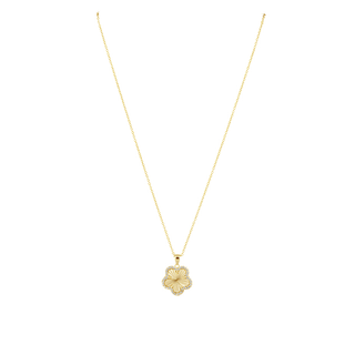 Adeline Pave Outline Pendant Necklace - Boutique Bella BellaNecklace