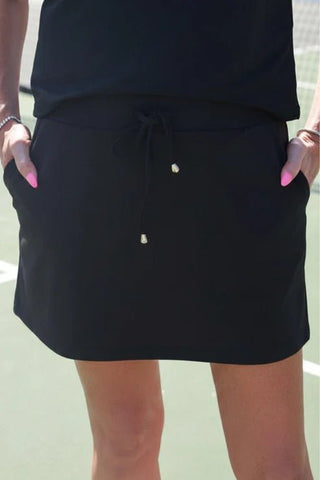 After Dark Black Skort - Boutique Bella BellaActive Wear Skort