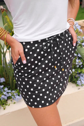 After Dark Polka Dot Skort - Boutique Bella BellaSkort