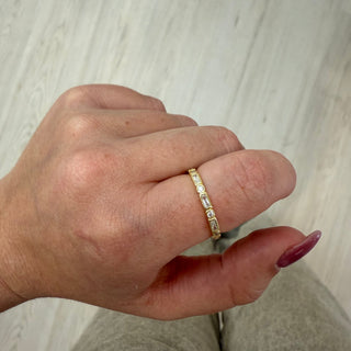 Aimee CZ Bezel Ring - Boutique Bella BellaRing