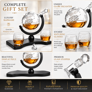 Airplane Whiskey Decanter Gift Premium Barware Gift Elegant Drinkware Collection - Boutique Bella BellaDecanter Sets