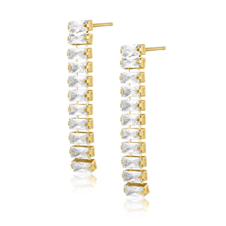 Alessia Cz Drop Earring - Boutique Bella BellaEarring