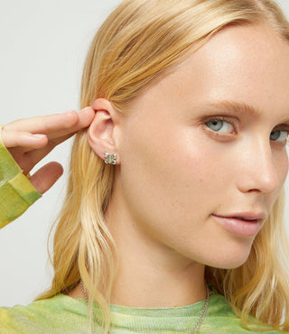 Aleteo Silver - Stud earrings with a butterfly shape - Boutique Bella BellaUno de 50 - Earrings