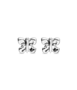 Aleteo Silver - Stud earrings with a butterfly shape - Boutique Bella BellaUno de 50 - Earrings