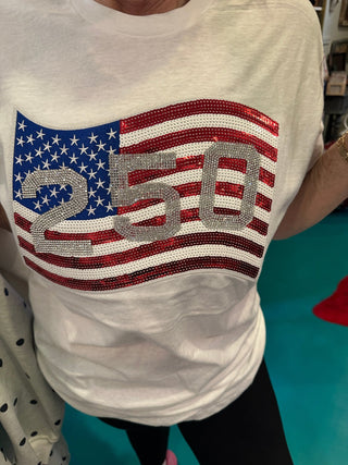 All American Bling Tee - Boutique Bella BellaT-shirt