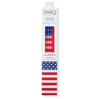 All American Reusable Straw Set - Boutique Bella BellaStraws