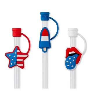 ALL AMERICAN Straw Toppers - Boutique Bella BellaStraw Topper