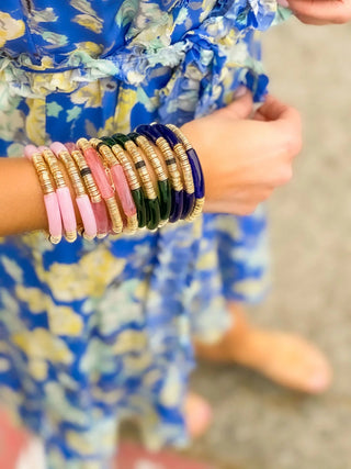 Allie+Bess Emerald Zo Bracelet 6mm - Boutique Bella BellaBracelet