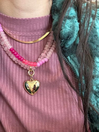 Allie+Bess Puffy Heart Charm - Boutique Bella BellaCharm