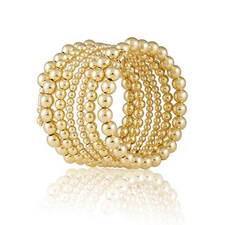 Allison Beaded Wrap Bracelet - 6 Row - Boutique Bella BellaBracelet