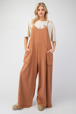 Almond Span Jumpsuit - Boutique Bella BellaJumpsuit