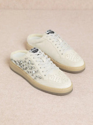 Aloka - Crystal Mule Sneaker - Boutique Bella BellaShoe