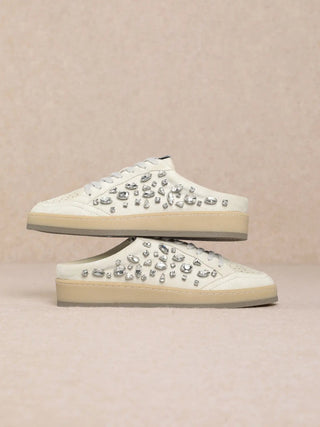 Aloka - Crystal Mule Sneaker - Boutique Bella BellaShoe