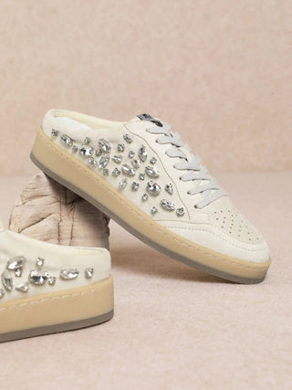 Aloka - Crystal Mule Sneaker - Boutique Bella BellaShoe