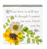 Always in My Heart Real Flower Block - Boutique Bella BellaDecorative blocks