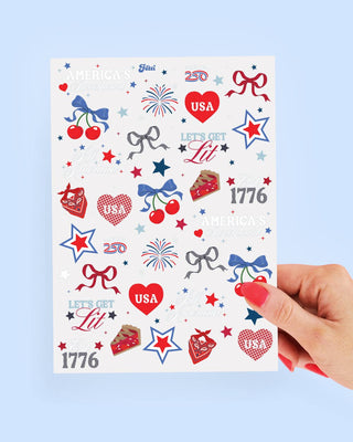 America 250 Tattoos | patriotic, 4th of july, usa, temporary - Boutique Bella BellaTattoos