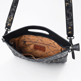 American Darling Black Patent Western Tote Bag - Boutique Bella BellaHandbag