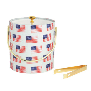 American Flag Ice Bucket Set - Boutique Bella Bellaice bucket