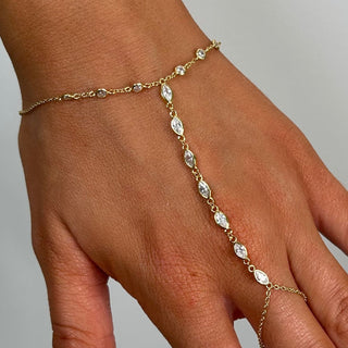 Anastasia Hand Chain Bracelet - Boutique Bella BellaBracelet