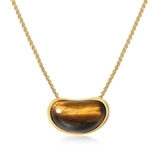 Angie Tiger Eye Pendant Necklace - Boutique Bella BellaNecklaces