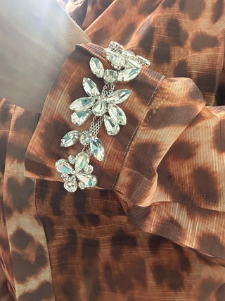 Animal Print Jewelry Trim Shorts Set - Boutique Bella BellaSets
