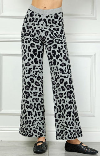 Animal Print Sweater Lounge Pants - Boutique Bella BellaLounge Pants