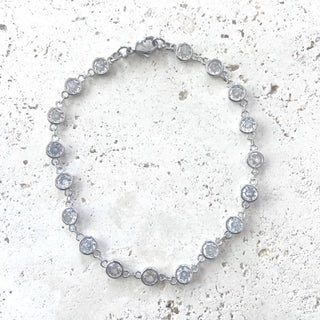 Anklet crystal prom wedding bridal beach resort jewelry - Boutique Bella Bellaanklet