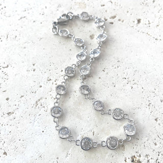 Anklet crystal prom wedding bridal beach resort jewelry - Boutique Bella Bellaanklet