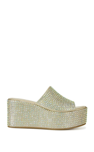 Arachna - Gold Platform Sandal - Boutique Bella BellaShoes