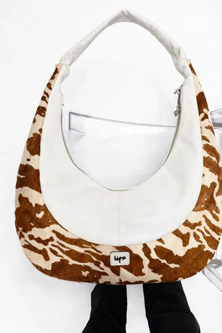 ARCO CROSSBODY White and Tan - Boutique Bella BellaPurse