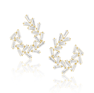 Arianna Baguette Earring - Boutique Bella BellaEarring