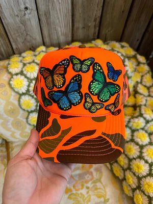 Assorted Flutter on Trucker Hat - Boutique Bella BellaTrucker Hat